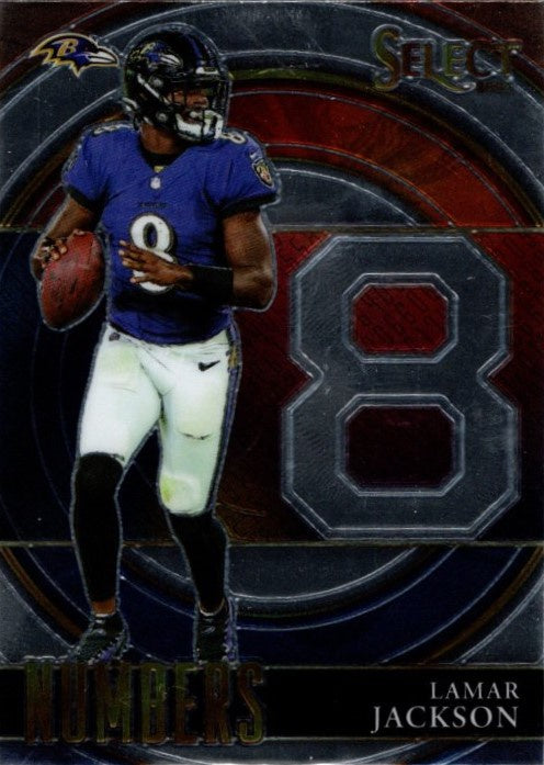 Lamar Jackson, Numbers, 2021 Panini Select Football NFL