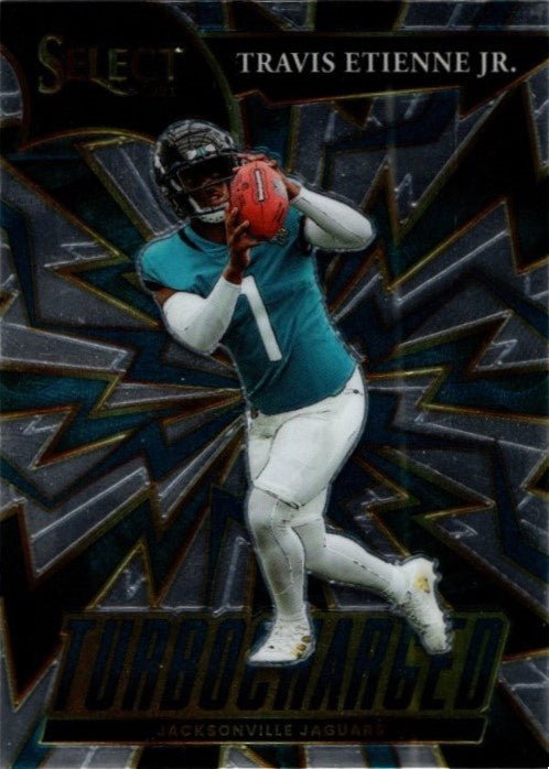 Travis Etienne Jr, Turbo Charged, 2021 Panini Select Football NFL