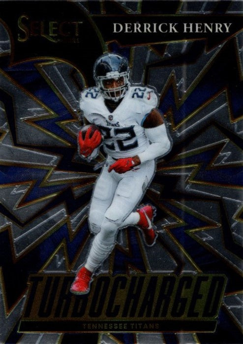 Derrick Henry, Turbo Charged, 2021 Panini Select Football NFL