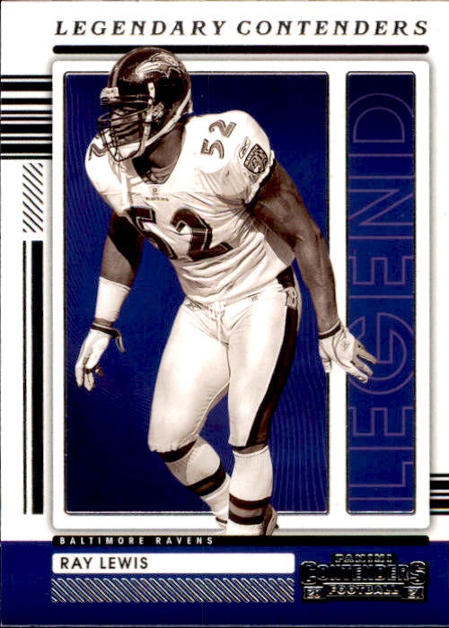 Ray Lewis, Legendary Contenders, 2021 Panini Contenders Football NFL