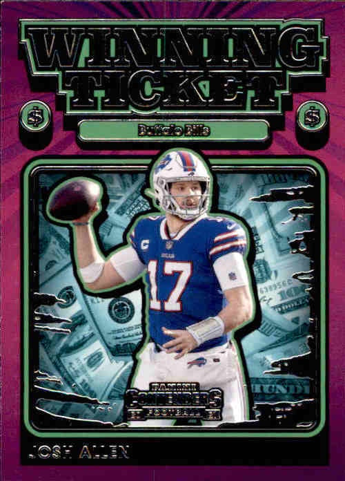 Josh Allen, Winning Ticket, 2021 Panini Contenders Football NFL