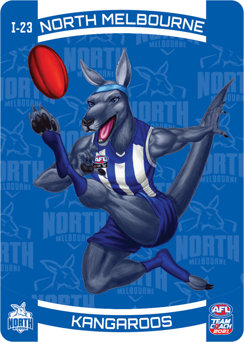 North Melbourne Kangaroos Mascot, 3D Icons, 2021 Teamcoach AFL