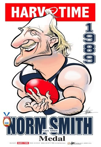 Gary Ablett, 1989 Norm Smith Medal, Harv Time Poster