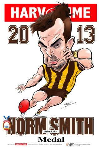 Brian Lake, 2013 Norm Smith Medal, Harv Time Poster