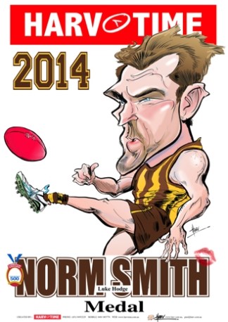 Luke Hodge, 2014 Norm Smith Medal, Harv Time Poster