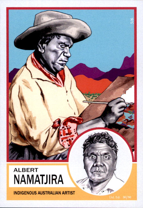 Albert Namatjira, Aussie Icons & Legends by Noel.