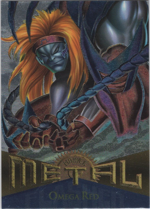 Omega Red, #101, Silver Flasher Parallel, 1995 Marvel Metal Universe