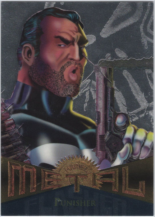 Punisher, #69, Silver Flasher Parallel, 1995 Marvel Metal Universe
