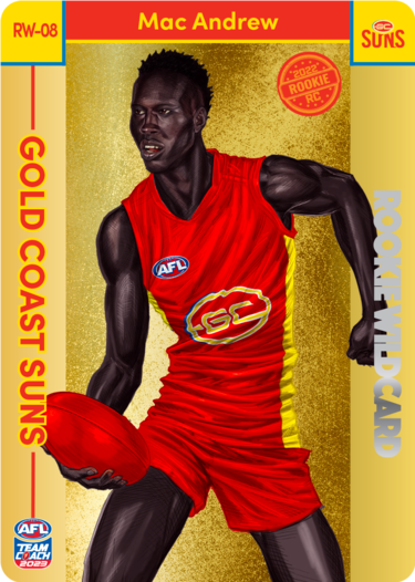 Mac Andrew, Gold Rookie Wildcard, 2023 Teamcoach AFL