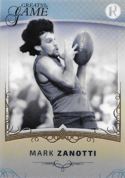 Mark Zanotti, Gold Parallel, 2017 Regal Football Greats of the Game