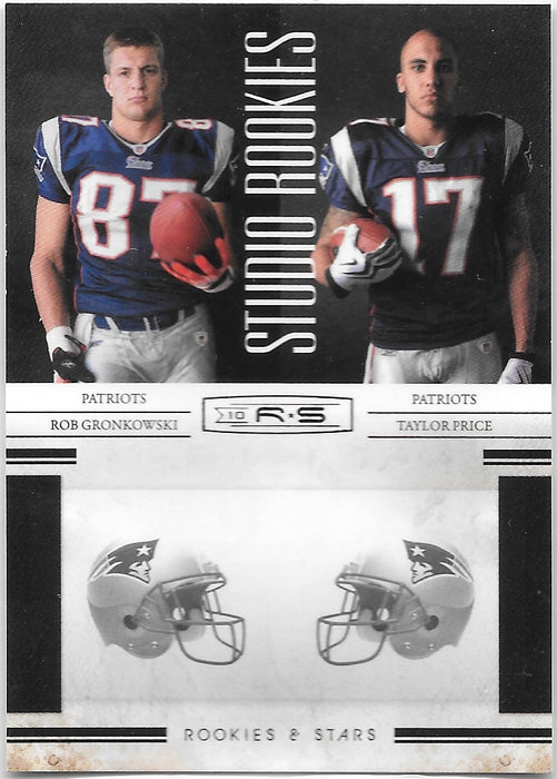 Rob Gronkowski, Taylor Price, Studio Rookies LE100, 2010 Panini Rookies & Stars Football NFL