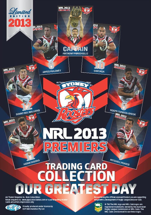 2013 Sydney Roosters, NRL Premiers card set - Flyer