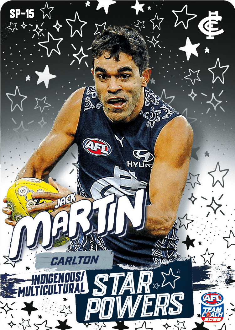 Jack Martin, Star Powers, 2022 Teamcoach AFL — Ja Ja's Collectables