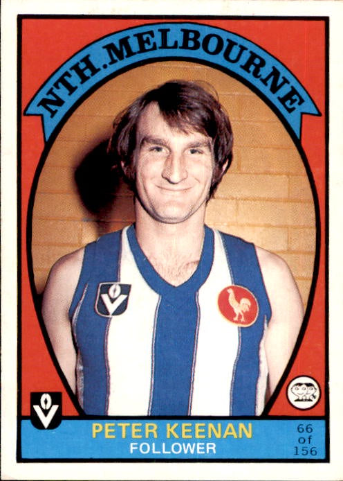 Peter Keenan, 1978 Scanlens VFL
