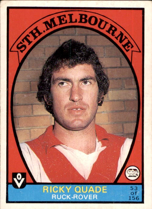 Ricky Quade, 1978 Scanlens VFL