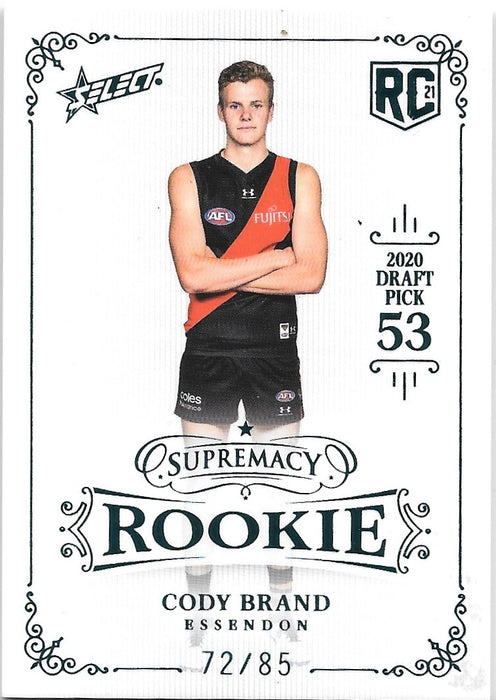 Cody Brand, Rookie, 2021 Select AFL Supremacy