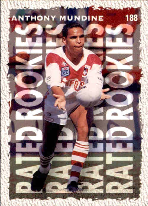 Anthony Mundine, RC, Rated Rookies, 1995 Dynamic RL