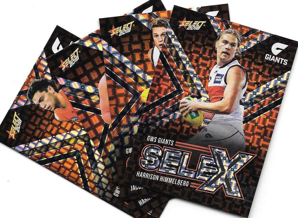 GWS Giants, Selex Team set, 2018 Select AFL Footy Stars