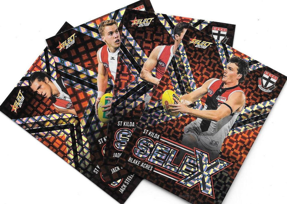 St Kilda Saints, Selex Team set, 2018 Select AFL Footy Stars