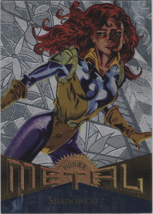 Shadowcat, #117, Silver Flasher Parallel, 1995 Marvel Metal Universe