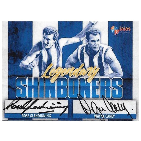 Ross Glendinning & Wayne Carey, Legendary Shinboners, Dual Signature, Ja Ja's Collectables