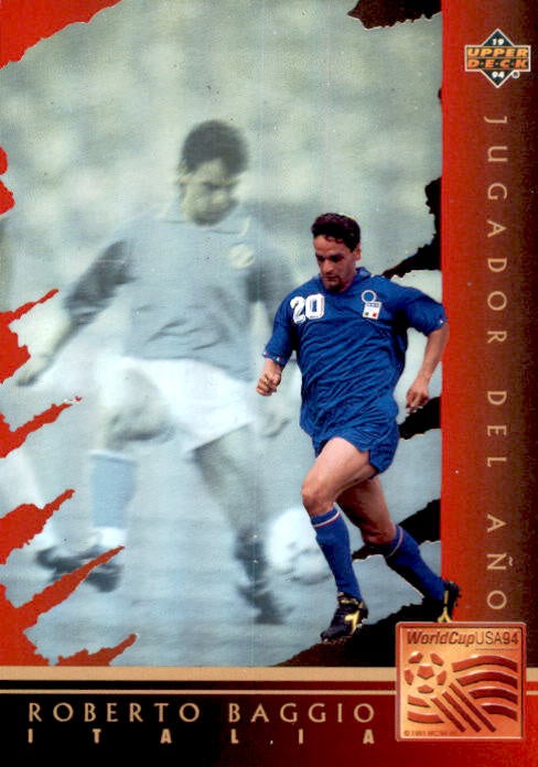 Roberto Baggio, Player of the Year (Italian Version), 1994 UD World Cup Soccer