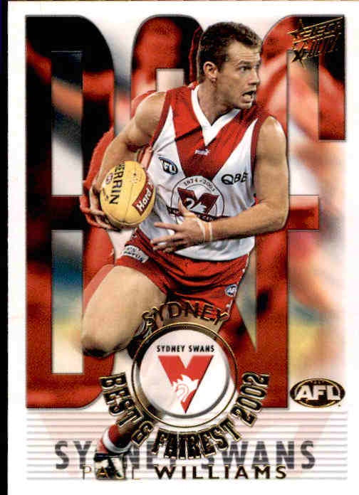 Paul Williams, Best & Fairest, 2003 Select AFL Ultra