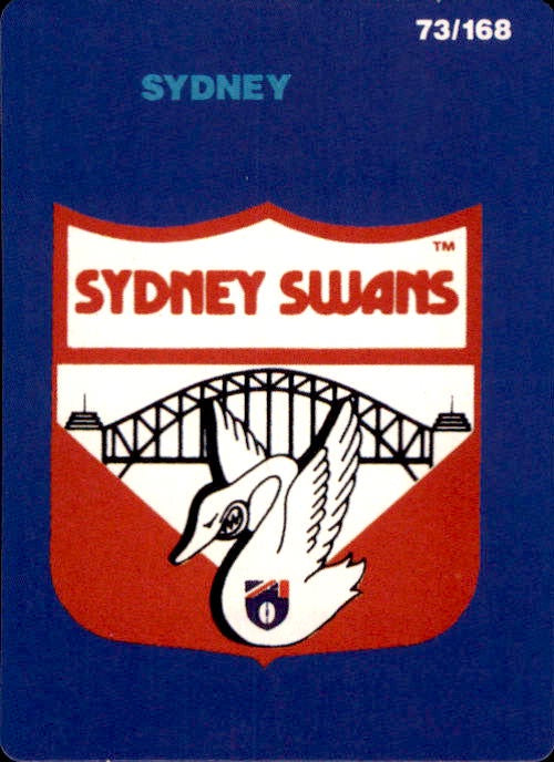 Sydney Swans Header, 1990 Stimorol AFL