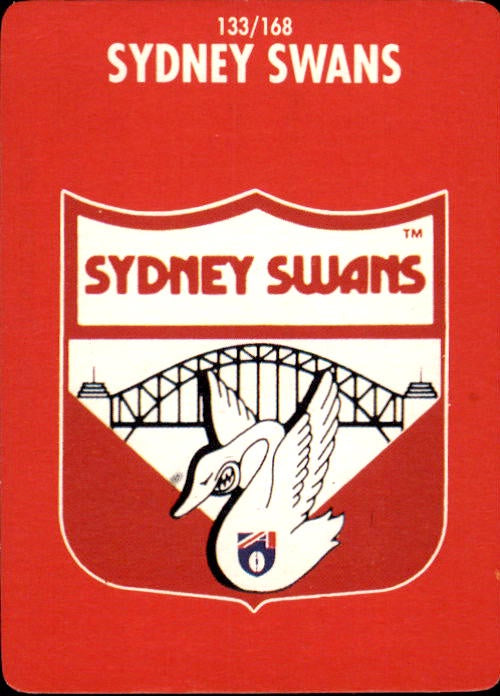 Sydney Swans Header, 1991 Stimorol AFL