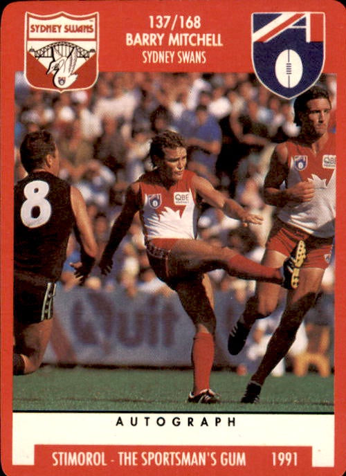 Barry Mitchell, 1991 Stimorol AFL