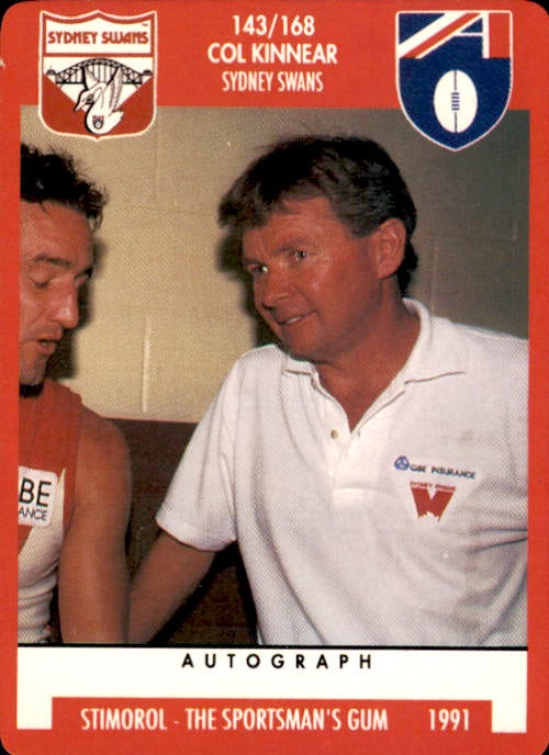Col Kinnear, 1991 Stimorol AFL