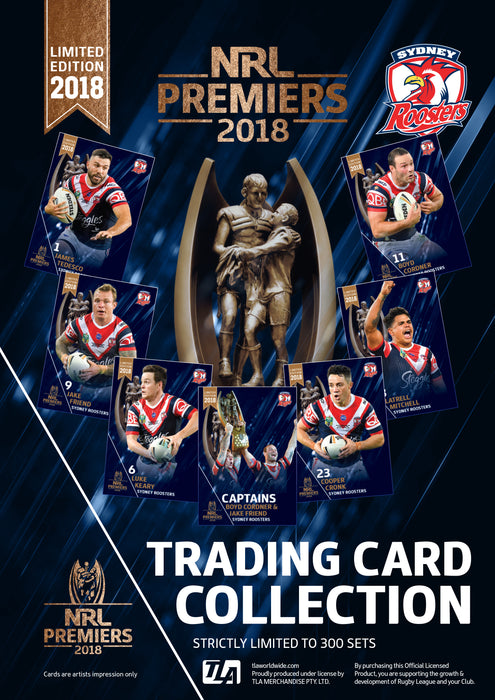 2018 Sydney Roosters Premiers card set