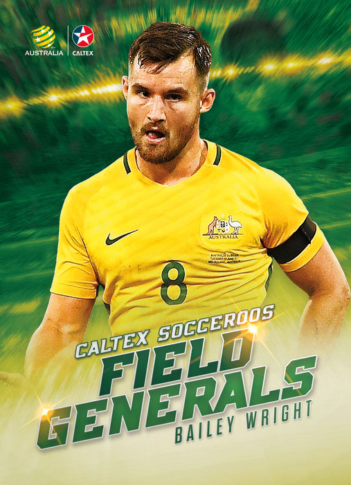 Caltex Socceroos Field Generals Set of 6 cards, 2018 Tap'n'play Soccer Trading Cards