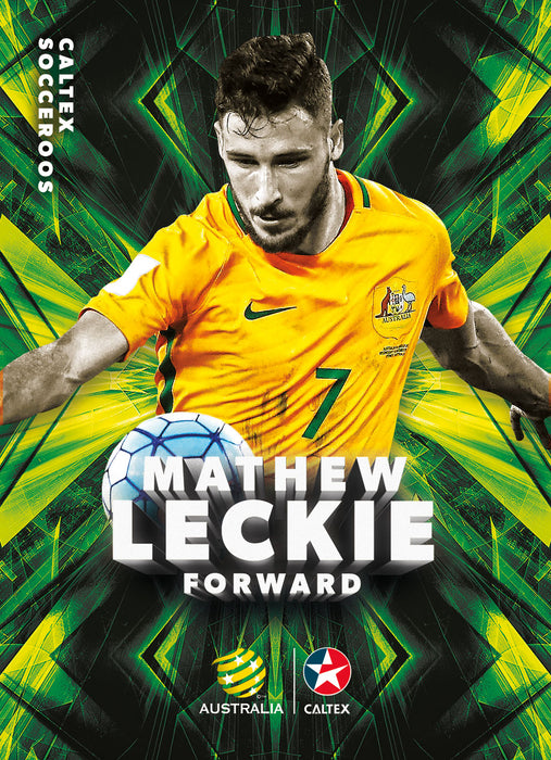 Mathew Leckie, Caltex Socceroos Base card, 2018 Tap'n'play Soccer Trading Cards