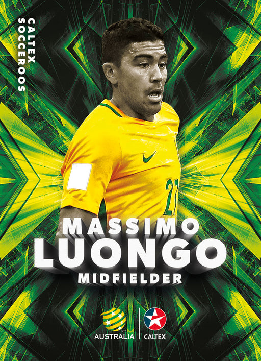 Massimo Luongo, Caltex Socceroos Parallel card, 2018 Tap'n'play Soccer Trading Cards