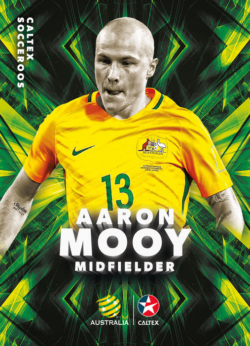 Aaron Mooy, Caltex Socceroos Parallel card, 2018 Tap'n'play Soccer Trading Cards