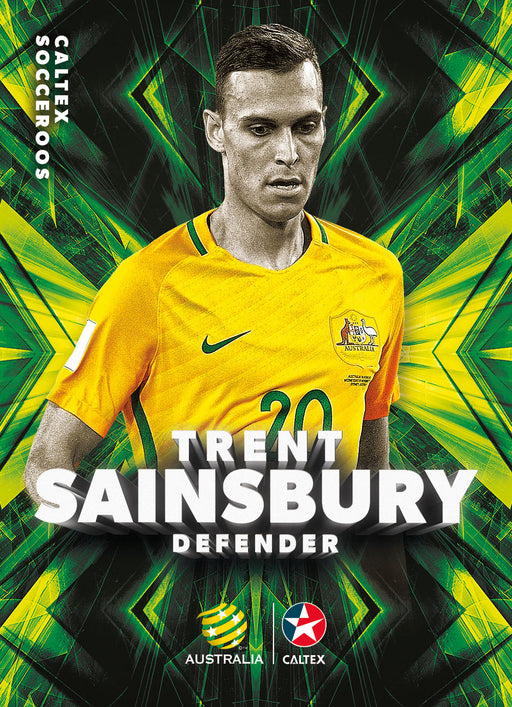 Trent Sainsbury, Caltex Socceroos Base card, 2018 Tap'n'play Soccer Trading Cards