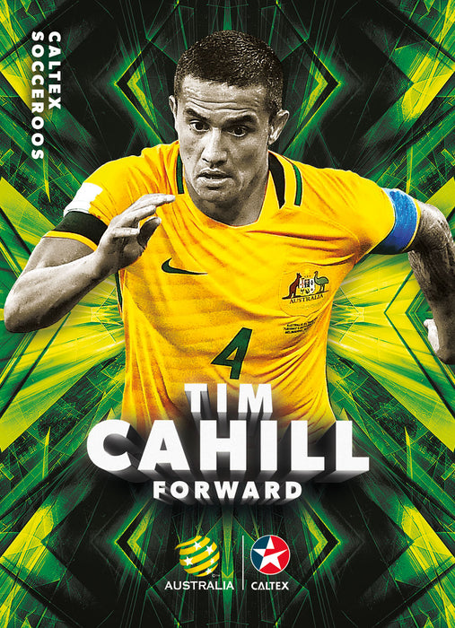 Tim Cahill, Caltex Socceroos Parallel card, 2018 Tap'n'play Soccer Trading Cards