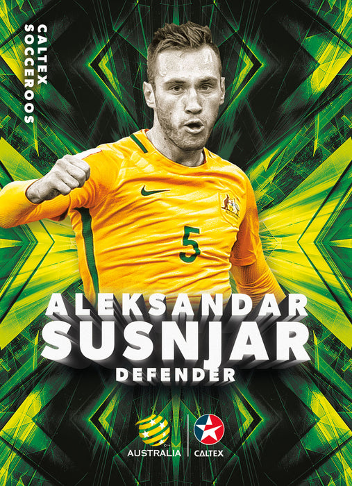 Aleksandar Susnjar, Caltex Socceroos Parallel card, 2018 Tap'n'play Soccer Trading Cards