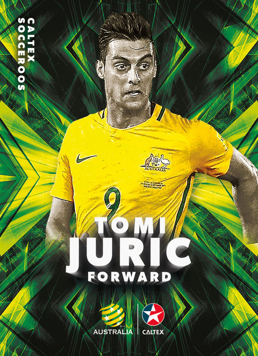 Tomi Juric, Caltex Socceroos Parallel card, 2018 Tap'n'play Soccer Trading Cards