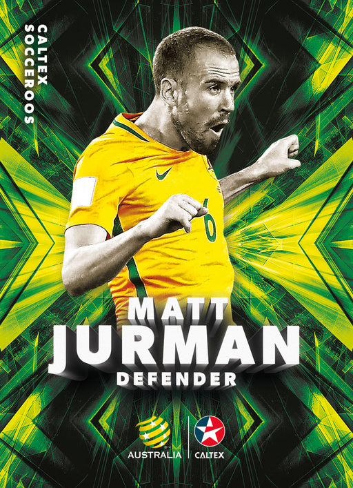 Matt Jurman, Caltex Socceroos Parallel card, 2018 Tap'n'play Soccer Trading Cards