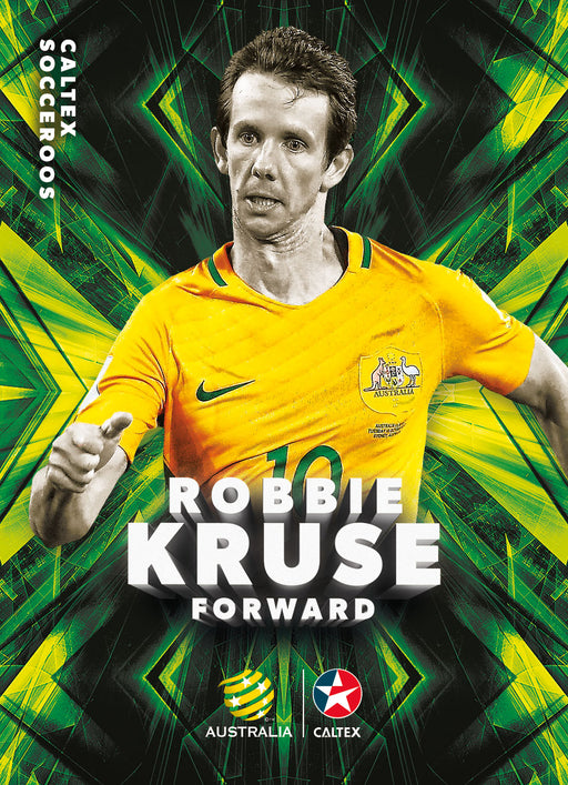 Robbie Kruse, Caltex Socceroos Parallel card, 2018 Tap'n'play Soccer Trading Cards