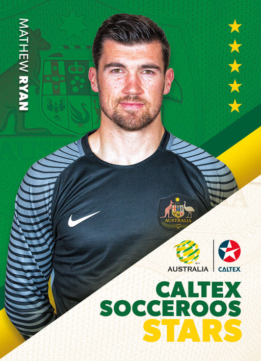 Mathew Ryan, Caltex Socceroos Stars, 2018 Tap'n'play Soccer Trading Cards