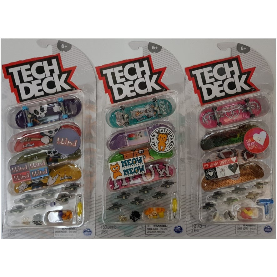 TECH DECK 4 PACK ASSORTED