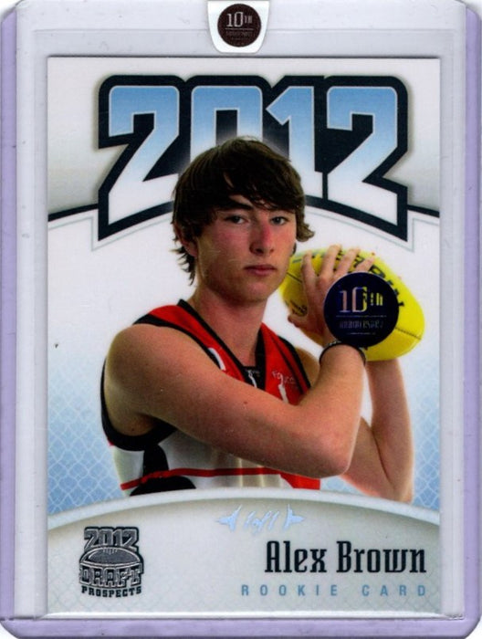 Alex Brown, 1 of 1, 2012 Top Prospects 10th Anniversary RC