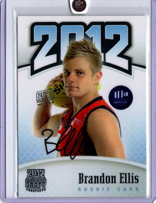Brandon Ellis, Certified Signature, 2012 Top Prospects 10th Anniversary RC, 02/10
