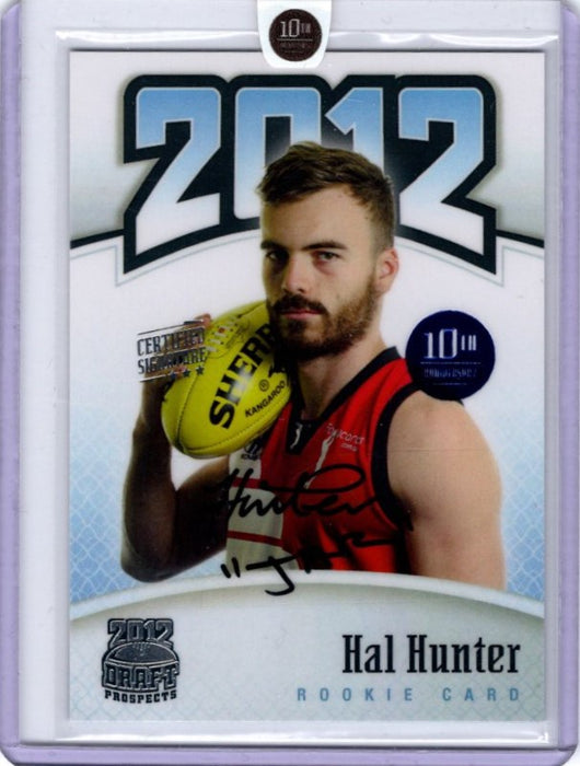 Hal Hunter, Certified Signature, 2012 Top Prospects 10th Anniversary RC, 05/10
