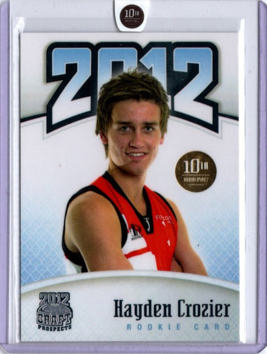 Hayden Crozier, 2012 Top Prospects 10th Anniversary RC, 01/10