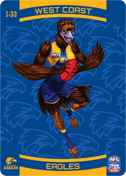 West Coast Eagles Mascot, 3D Icons, 2021 Teamcoach AFL