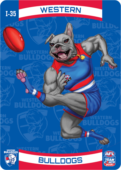 Western Bulldogs Mascot, 3D Icons, 2021 Teamcoach AFL